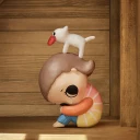 POP MART-NYOTA – Colección “Creciendo en Libertad” Figuras en Cajas Misteriosas - Amor escondido