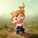 POP MART-POLAR -Colección"Temporada 3: La Aldea de los Monstruos"Figuras en Cajas Misteriosas - Leeboo