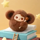 POP MART-Pucky Tap Tap Babies Series-Vinyl Plush Pendant Blind Box - Wisdom +1