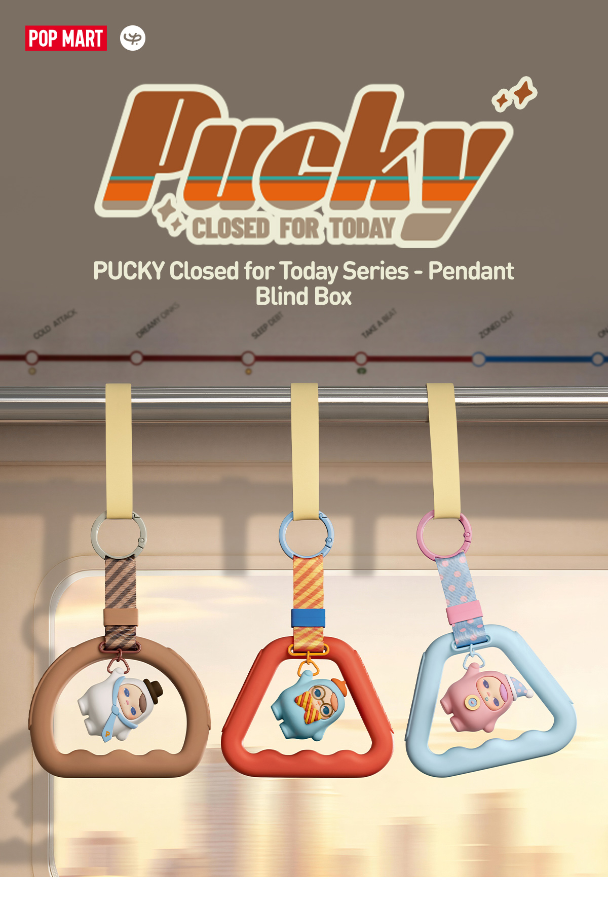 シークレット Pucky Closed for Today Low Gear PUCKY Closed for Today Series - Pendant Blind Box|POP MART US Official