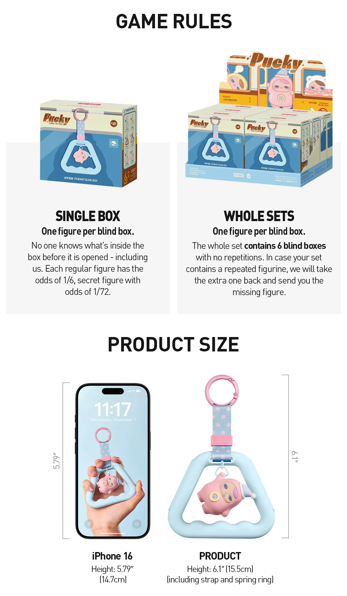 PUCKY Closed for Today Series - Pendant Blind Box