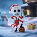 POP MART-Disney Tim Burton's The Nightmare Before Christmas Series Figures - Sandy Claws Jack(SECRET)
