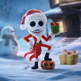 POP MART-Disney Tim Burton's The Nightmare Before Christmas Series Figures - Sandy Claws Jack(SECRET)