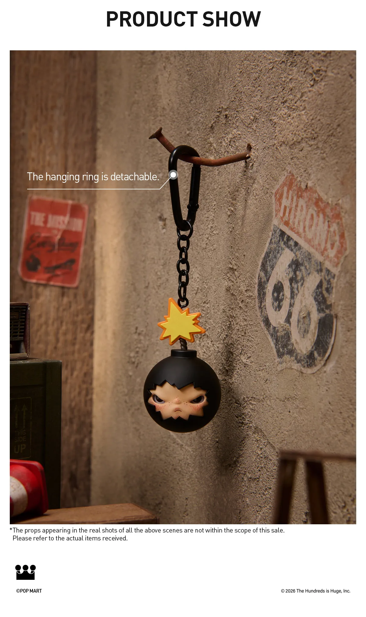 Hirono × The Hundreds Pendant