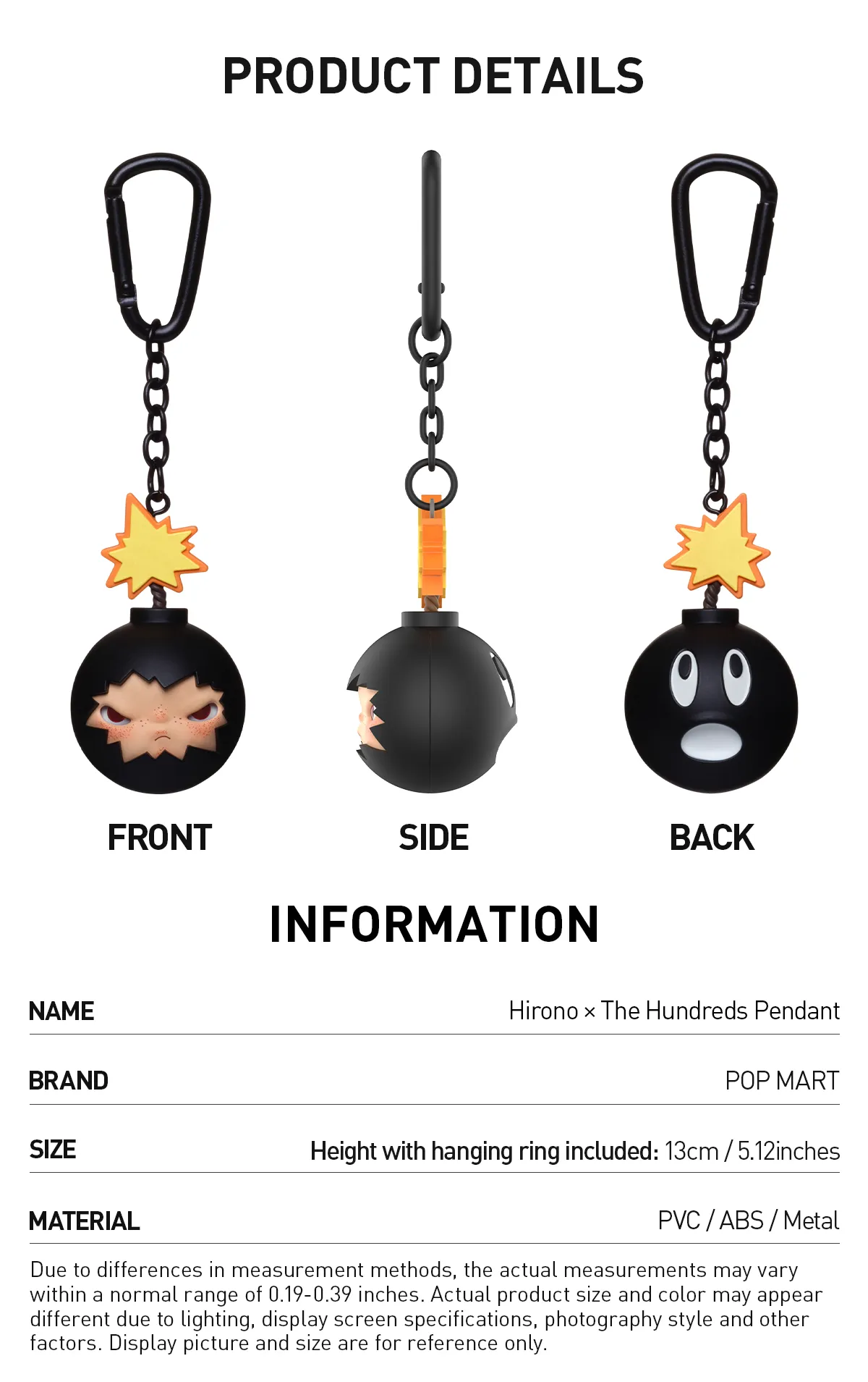 Hirono × The Hundreds Pendant