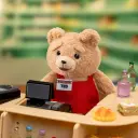 POP MART-Ted 2 - Baby Ted Action Plush Pendant - CASHIER TED