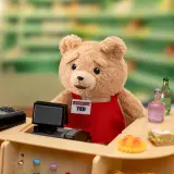 POP MART- Ted2"Oso Baby Ted"Colgante Articulado de Peluche - CAJERO TED