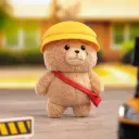 POP MART-Ted 2 - Baby Ted Action Plush Pendant - SCHOOL TED