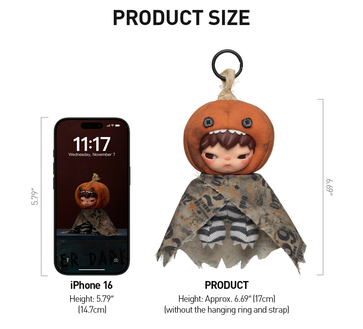 Hirono After Dark Series Plush Doll Pendant|POP MART US Official