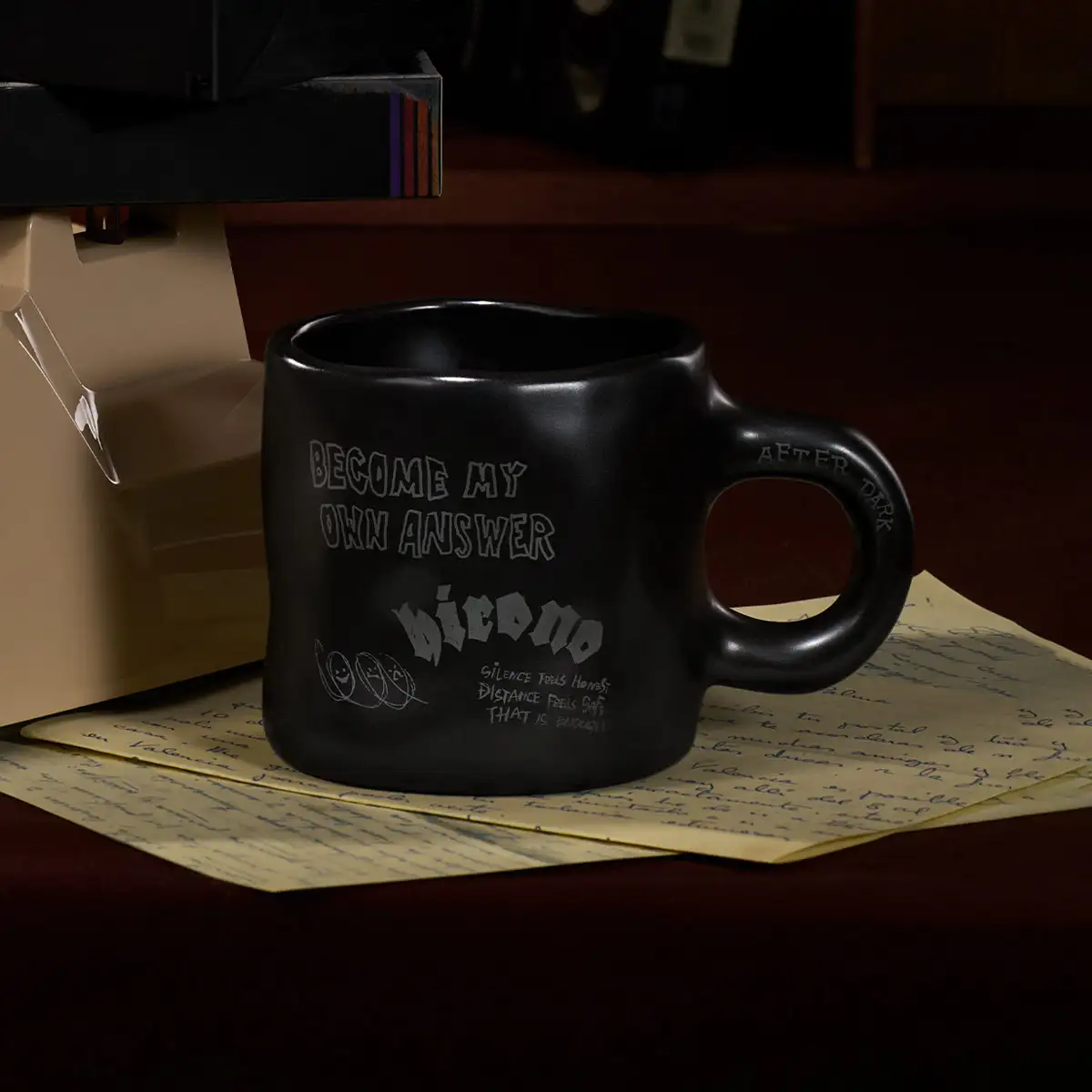 Hirono After Dark Series - Ghost Mug Black