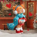 POP MART-LIL PEACH RIOT – Colección"Suite de Vacaciones"Figuras en Cajas Misteriosas - Gigi - Todo En Calma