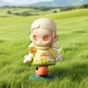 POP MART-Zsiga – Colección "Tómalo con Calma" Figuras - Caminando por el Prado
