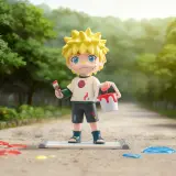POP MART-NARUTO: Shippuden - Colección"Infancia" Figuras en Cajas Misteriosas - Naruto Uzumaki
