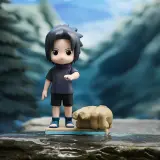 POP MART-NARUTO: Shippuden - Colección"Infancia" Figuras en Cajas Misteriosas - Unison Sign-Sasuke Uchiha（Secret A）