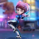 POP MART-Overwatch Play of the Game Series Figures - D.VA