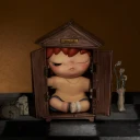 POP MART-Hirono Shelter Series Figures - Mantel Clock