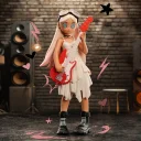 POP MART-Peach Riot Rise Up Series Figures - Poppy Baddie on Bass