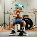 POP MART-Peach Riot Rise Up Series Figures - Frankie The Rhythm