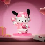 POP MART-HELLO KITTY AND FRIENDS - Colección"Fiesta Rosa"Figuras - Pochacco ((Versión Especial))