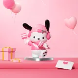 POP MART-HELLO KITTY AND FRIENDS - Colección"Fiesta Rosa"Figuras - Pochacco