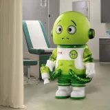 POP MART-MEGA SPACE MOLLY 100% × emoji™ - TODO EN VERDE