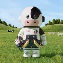 POP MART-MEGA SPACE MOLLY 100% × emoji™ - VACAS SOBRE MÍ