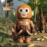 POP MART-MEGA SPACE MOLLY 100% × emoji™ - TRAVESURAS DE MONO