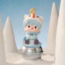 POP MART-SWEET BEAN – Colección"Tus Vacaciones Exclusivas"Figuras en Cajas Misteriosas - Campana de Muñeco de Nieve