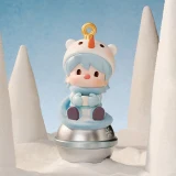 POP MART-SWEET BEAN – Colección"Tus Vacaciones Exclusivas"Figuras en Cajas Misteriosas - Campana de Muñeco de Nieve