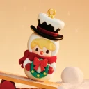 POP MART-SWEET BEAN – Colección"Tus Vacaciones Exclusivas"Figuras en Cajas Misteriosas - Muñeco de Nieve Navideño
