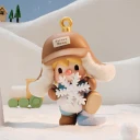 POP MART-SWEET BEAN – Colección"Tus Vacaciones Exclusivas"Figuras en Cajas Misteriosas - Copos de Nieve