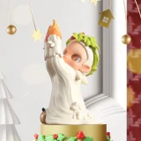 POP MART-Zsiga – Colección"Invierno de Regalos" Figuras en Cajas Misteriosas - LLAMA CÓMODA