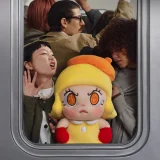 POP MART-Angry Molly - Angry Energy Series Plush Pendant - Yellow Fire（Secret A）