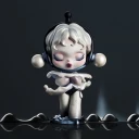 POP MART-SKULLPANDA The Sound Series Figures - The Pensiveness