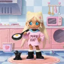 POP MART-Lil Peach Riot Sleepover Series Figures - Poppy-Breakfast