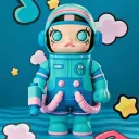 POP MART-MEGA SPACE MOLLY 400% Hello Kitty and Friends Series - Hangyodon (Secret)