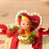 POP MART-Un Regalo Para Ti - Colección Tarjetas de Felicitación Sets de Escena - Twinkle Twinkle Pequeña Fresa
