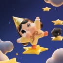 POP MART-CRYBABY CRYING TO THE MOON SERIES FIGURES - THE DANCING STAR