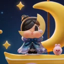 POP MART-CRYBABY CRYING TO THE MOON SERIES FIGURES - THE HALF MOON