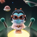 POP MART-CRYBABY CRYING TO THE MOON SERIES FIGURES - THE OUTSIDER