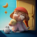 POP MART-CRYBABY CRYING TO THE MOON SERIES FIGURES - THE MOON LOVER