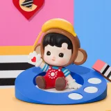 POP MART-HACIPUPU – Colección “Rodando Por el Tiempo” Cajas Misteriosas de Figuras Coleccionables - Plátano Loco