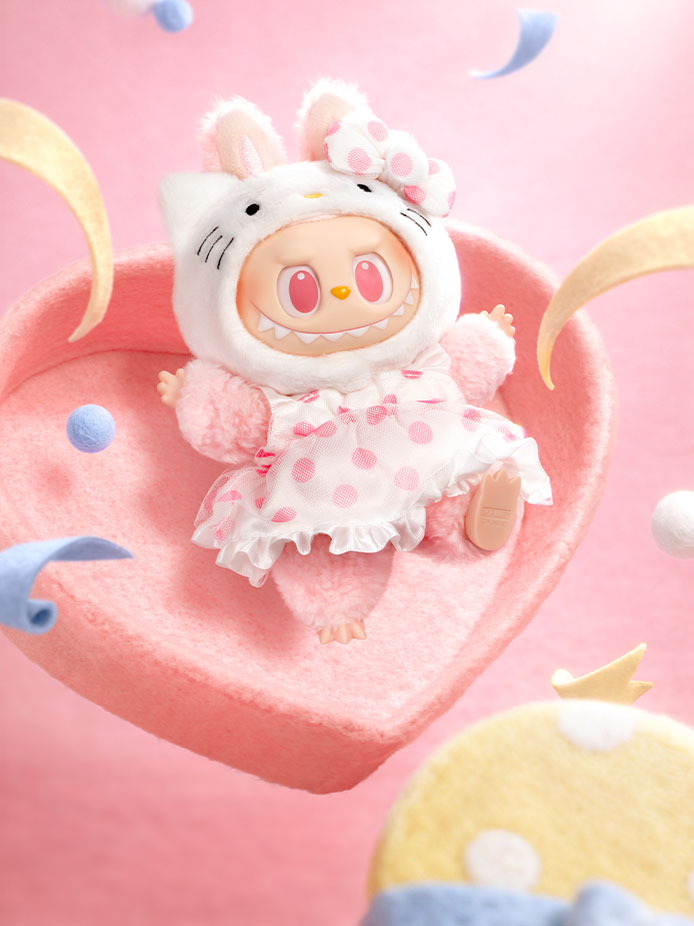 Hello Kitty Sanrio Collab｜Labubu Sanrio Keychain Plush｜POP MART