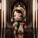 POP MART-SKULLPANDA WHERE TIME DWELLS Series Figures - Jazz Age Sheen
