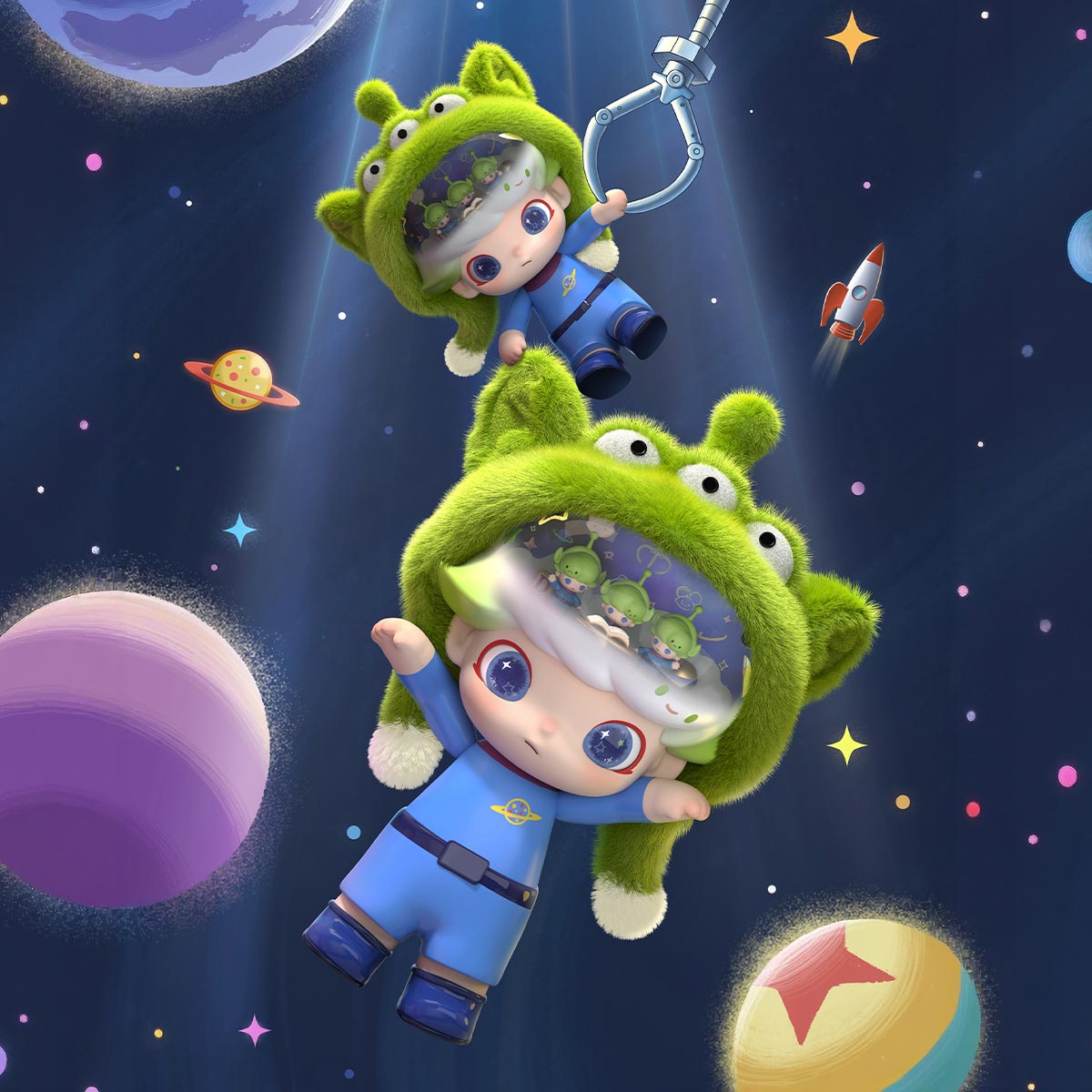 MEGA JUST DIMOO 700% PIXAR-Alien | POP MART US Official - POP MART