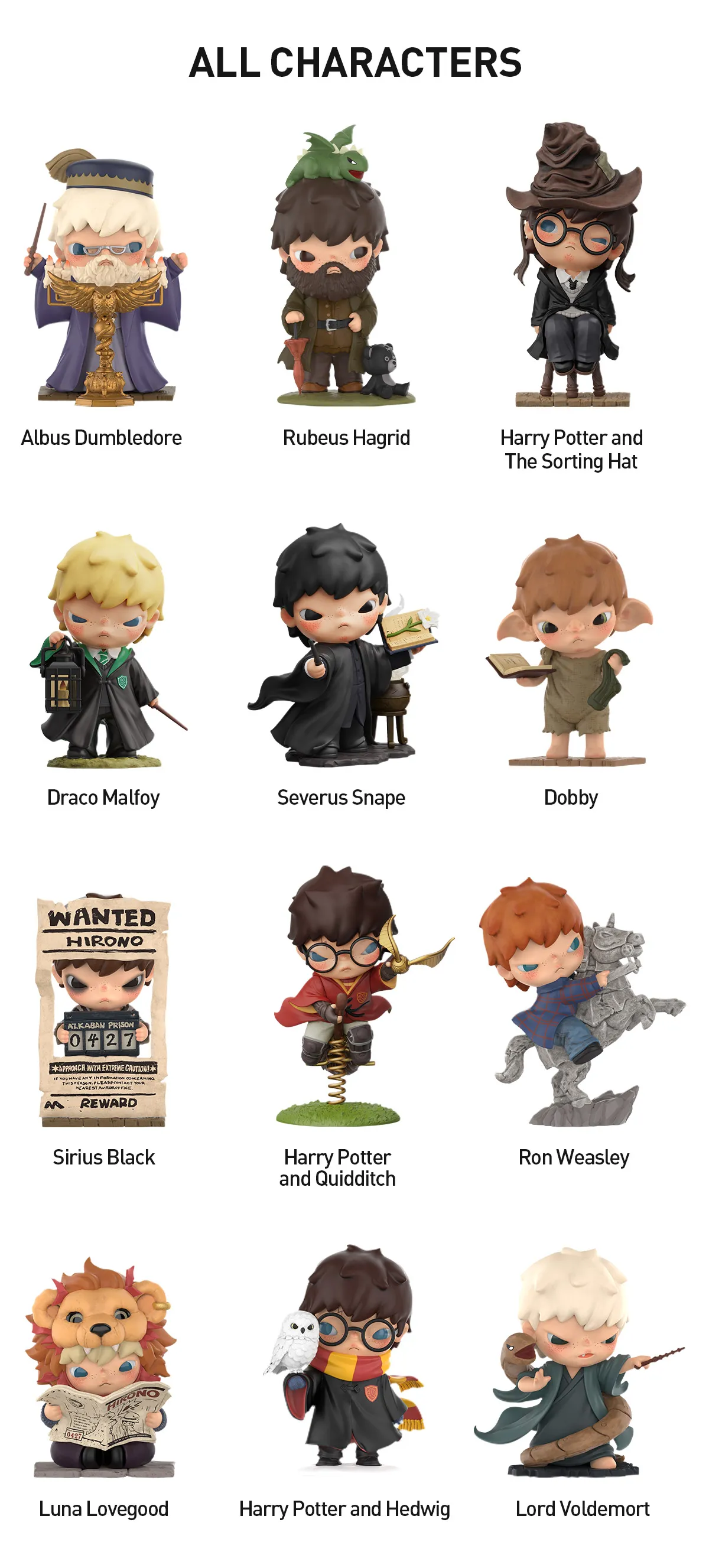 Hirono × Harry Potter Series Figures