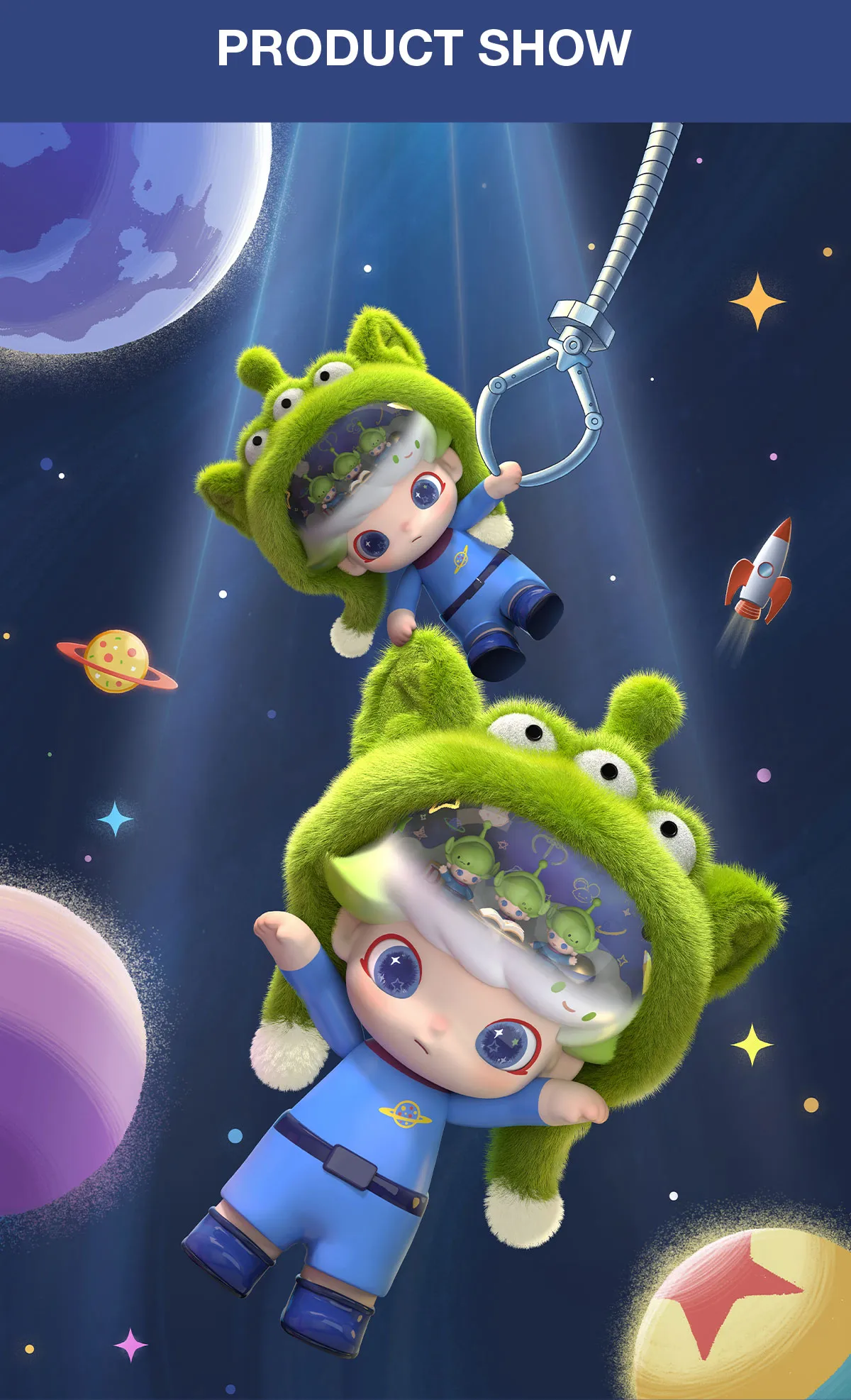 MEGA JUST DIMOO 400% PIXAR-Alien | POP MART US Official