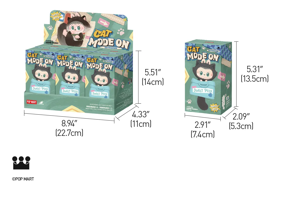 THE MONSTERS CAT MODE ON SERIES - Fridge Magnet Blind Box