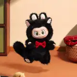 POP MART-THE MONSTERS CAT MODE ON SERIES - Vinyl Plush Pendant Blind Box - Midnight Kitty