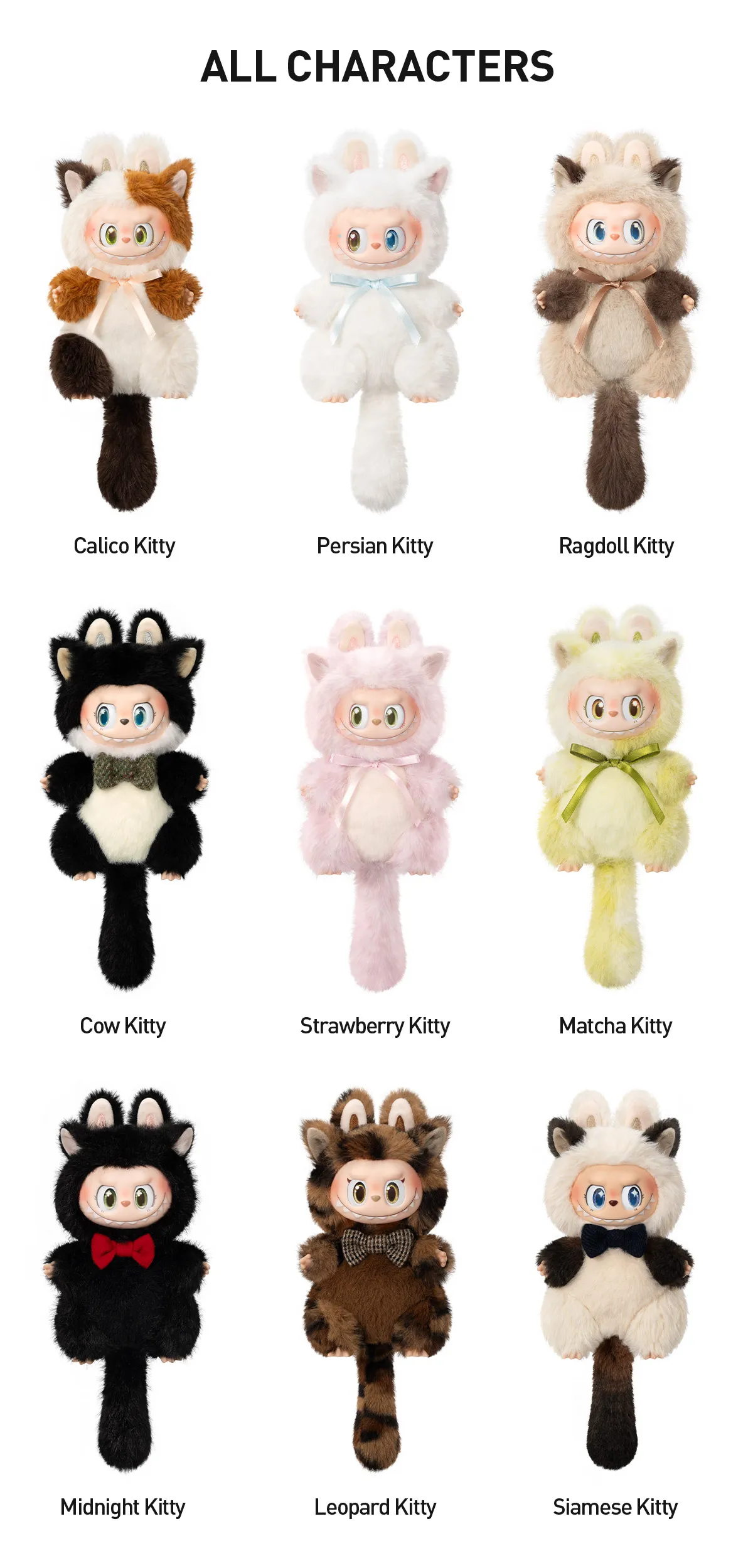 THE MONSTERS CAT MODE ON SERIES - Vinyl Plush Pendant Blind Box